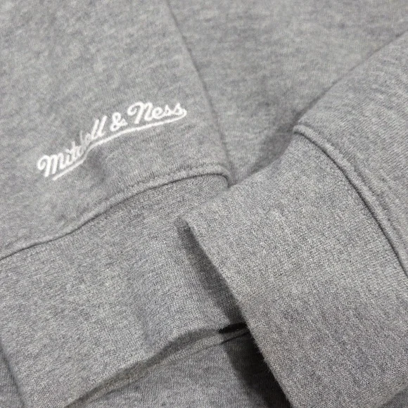 New Orleans Pelicans Basketball Gray Sweatshirt By Mitchell & Ness - Picture 3 of 9